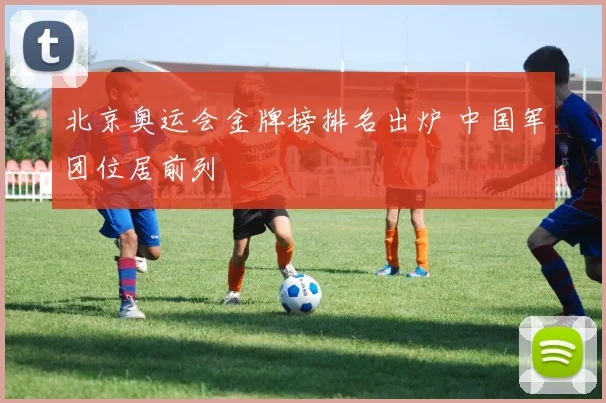 北京奥运会金牌榜排名出炉 中国军团位居前列
