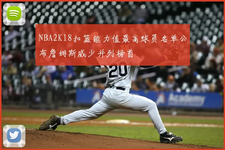 NBA2K18扣篮能力值最高球员名单公布詹姆斯威少并列榜首